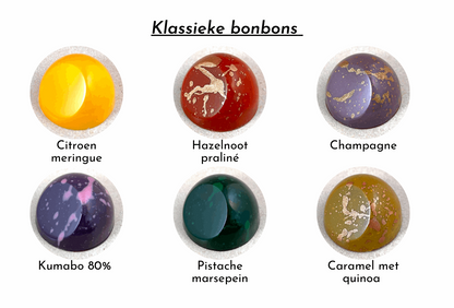 Bonbons per post | 12 stuks in luxe verpakking