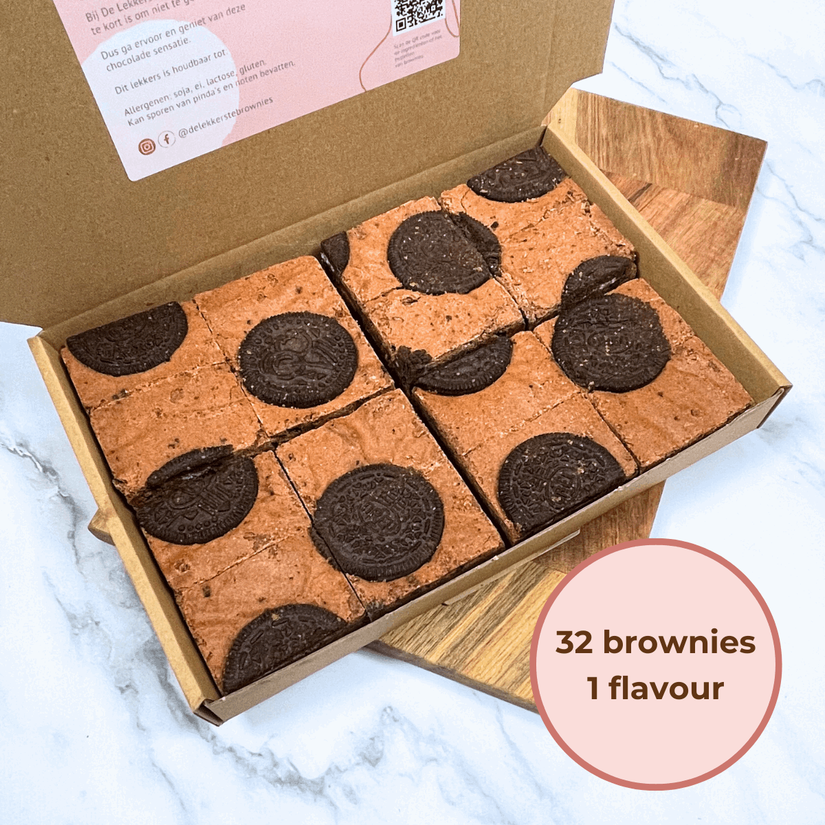 RD Brownies 32 pieces 1 flavour - EU