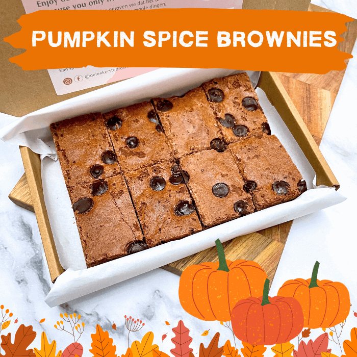 Postal - 8 Pumpkin Spice Brownies - NL