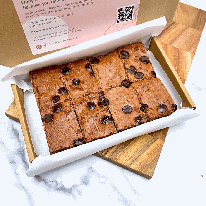 Brownies per post 8 stuks  | 1 smaak