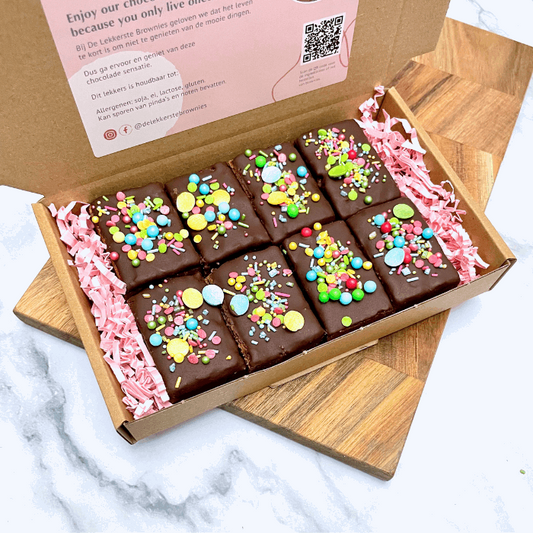 Verjaardags brownie box