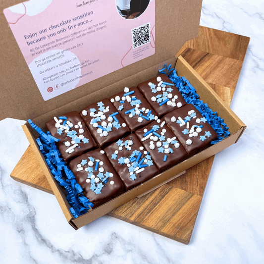 Kraamcadeau | Geboorte brownies