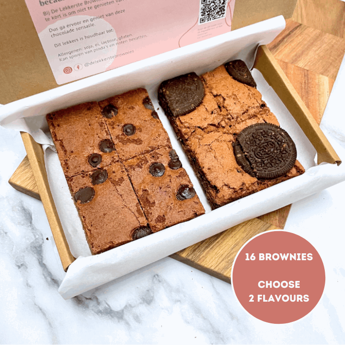 Postal - Brownies 16 pieces 2 flavours - NL