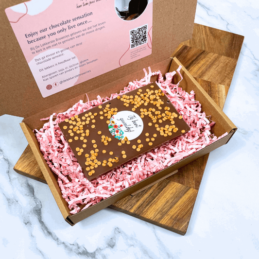 Jij bent geweldig! chocoladereep per post. | De Lekkerste Brownies