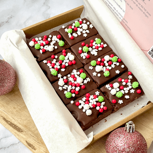 Kerst brownie box